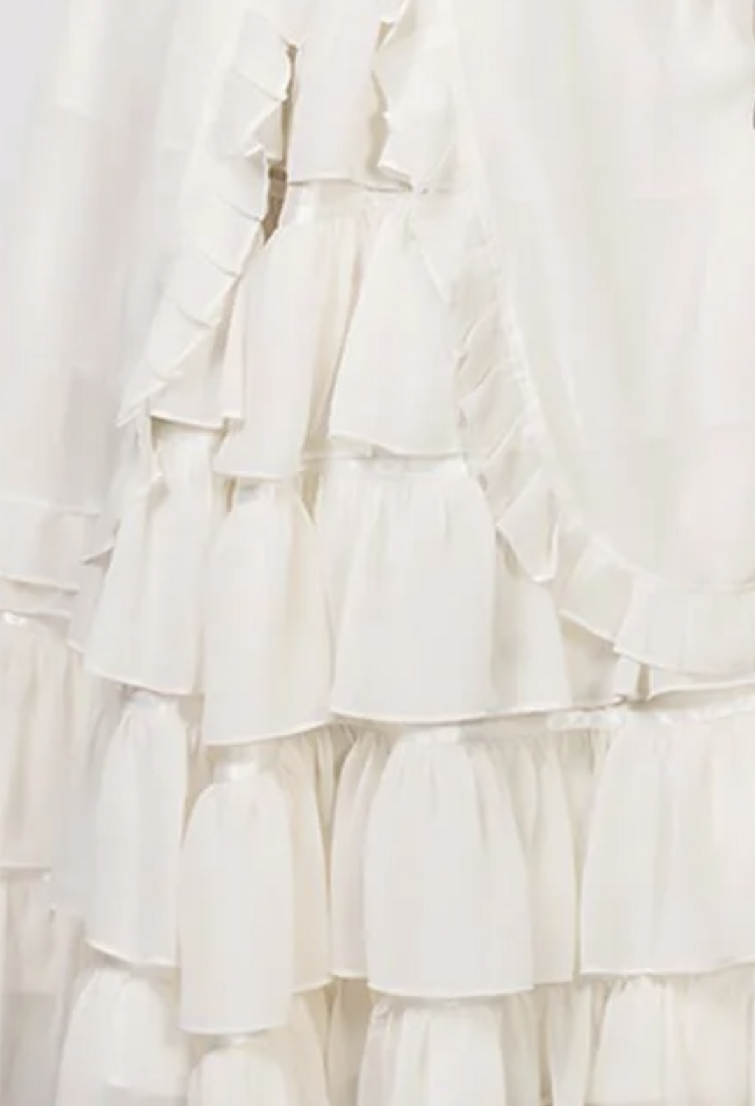 Raven Bustle Skirt in cream