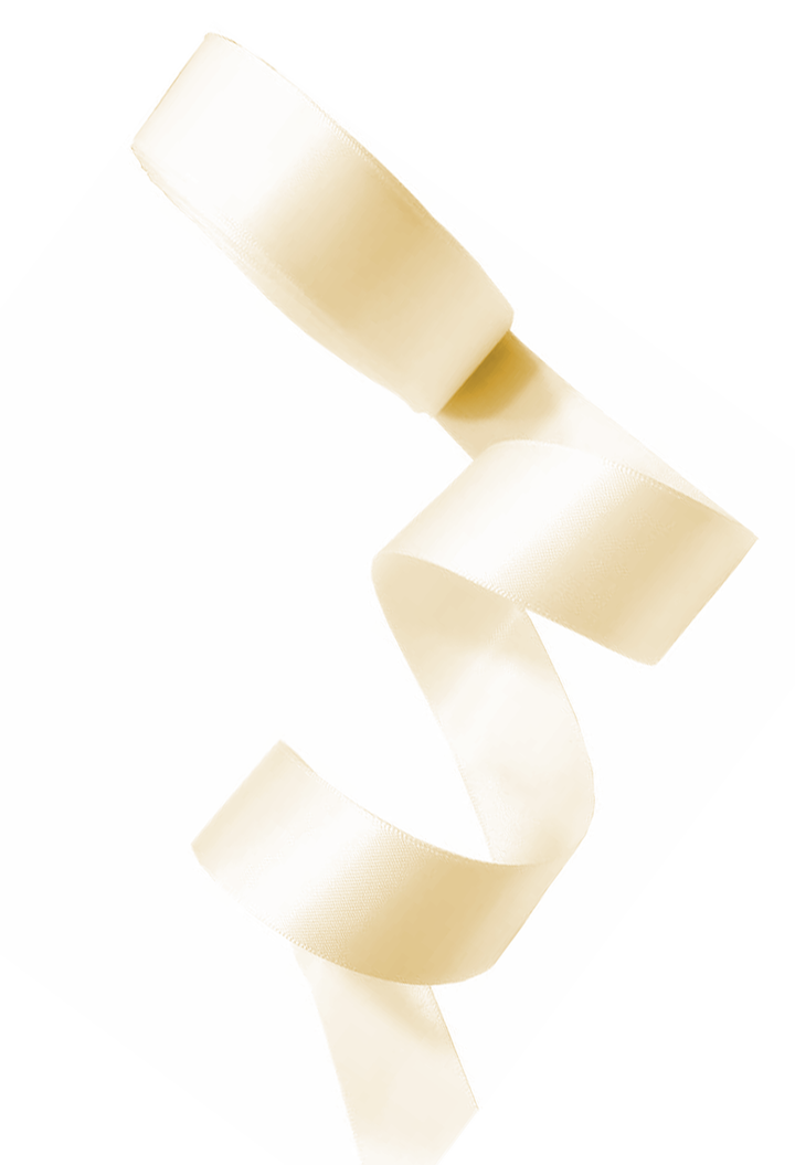 Satin ribbon corset laces in ivory