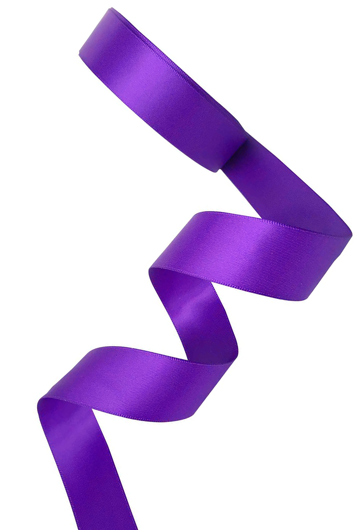 Satin ribbon corset laces in purple