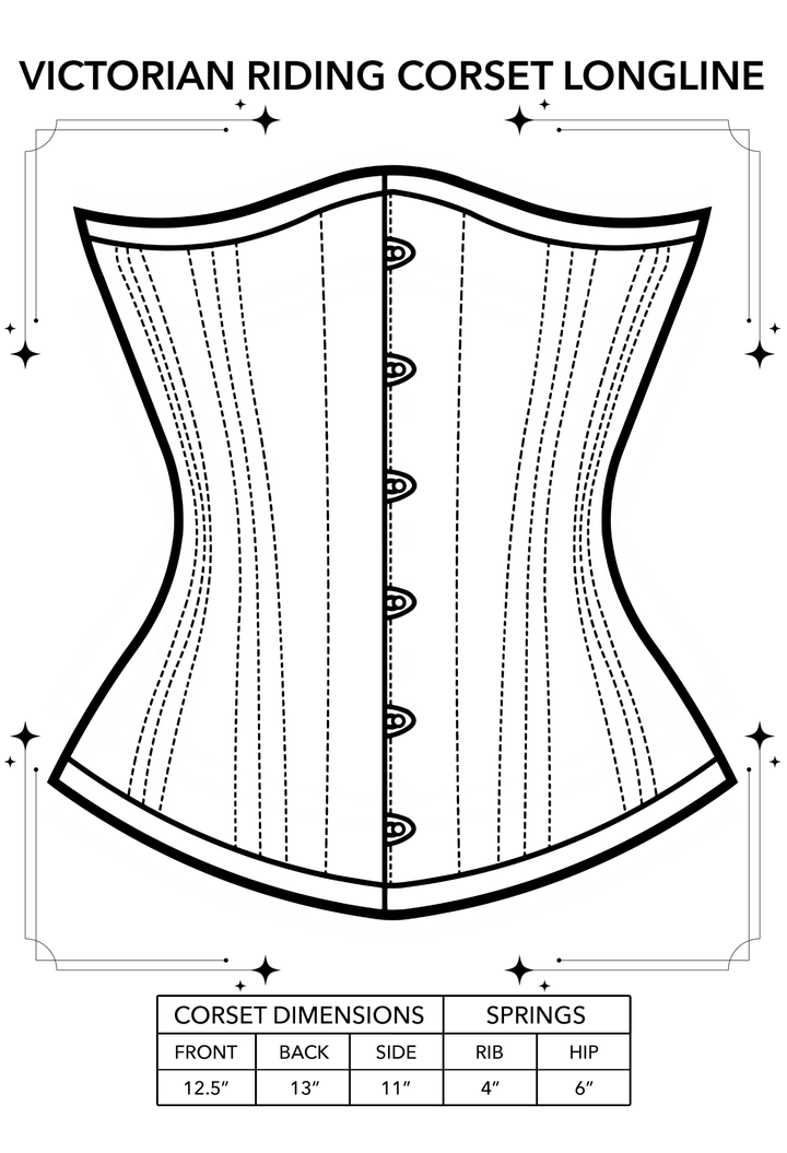 Victorian Riding Corset Longline
