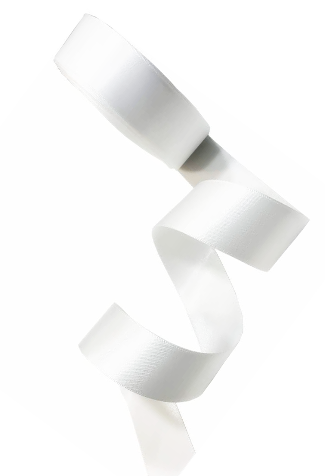 Satin ribbon corset laces in white