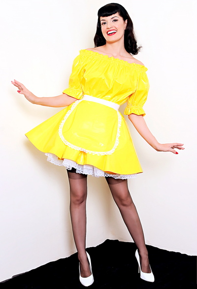 Elastic Maid Dress